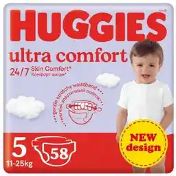 Huggies Ultra Comfort 5 pieluchy 12-22kg 58szt