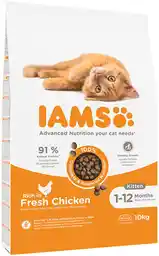 Iams Advanced Nutrition Kitten ze świeżym kurczakiem - 10 kg karma sucha