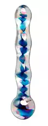 Icicles no 8 - hand blown massager - Szklane dildo