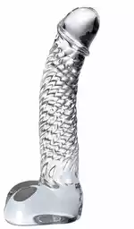 Icicles (us Dildo Szklane Waginalno-Analne Icicles No. 61 Przeźroczysty