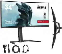 Iiyama G-Master Red Eagle GCB3481WQSU-B1 34 UWQHD VA 180Hz 100Hz HDMI 0,3ms MPRT Zakrzywiony Gamingowy Monitor LED