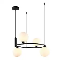 Italux Lampa designerska wisząca Amily MDM-3974/4 BK