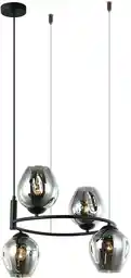 Italux Lampa designerska wisząca Roxane MDM-4045-4 BK+SG