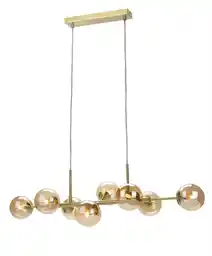 Italux Lampa loft wisząca Erimida PND-2244-8A-GD mosiądz