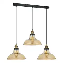 Italux Lampa loft wisząca HUBERT MDM-2381/3 GD+AMB