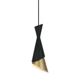 Italux Lampa loft wisząca Malia PND-85949-1 BK+GD czarna