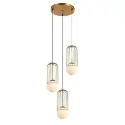 Italux Lampa loft wisząca Matty MDM-3939/3 GD