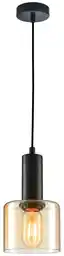 Italux Lampa loft wisząca SANTIA PND-65342-1-BK+AMB