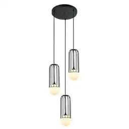 Italux Lampa loft wisząca Simon MDM-3938/3 BK