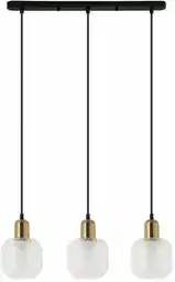 Italux Lampa nad stół wisząca nowoczesna LAMEZIA PND-67594-3-BRO+CL