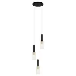 Italux Lampa nad stół wisząca nowoczesna Perola PND-43363-3 BK+BR czarna