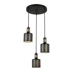 Italux Lampa nad stół wisząca nowoczesna RESTENZA PND-2439-3-BK