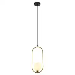 Italux Lampa stylowa wisząca Lupus PND-3965-1-BRO