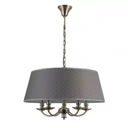 Italux Lampa wisząca abażur Zanobi PND-43272-5A