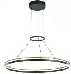 Italux Lampa wisząca Merlot PND-54638R-28W-3K-BK-GD