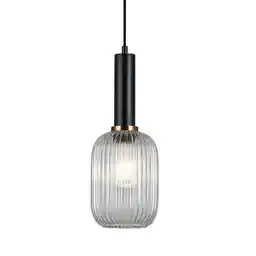 Italux Lampa wisząca nowoczesna ANTIOLA PND-5588-1M-BK+CL