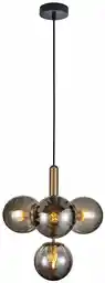 Italux Lampa wisząca nowoczesna Ravena PND-2324-4B BRO+SG mosiężny