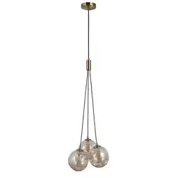 Italux Lampa wisząca Perlos PND-54456-3-HB-AMB