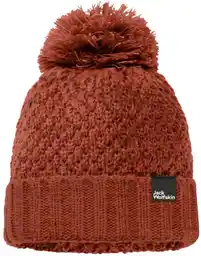 Jack Wolfskin Czapka damska Highloft Knit autumn red