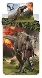 Jerry Fabrics Pościel bawełniana Jurassic world Volcano 140x200cm 70x90cm