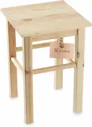 Kadax Taboret Drewniany Kuchenny Stołek Krzesło 43,5cm Solidny Sosnowy