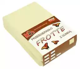 Karo prześcieradło frotte z gumką 60x120 kremowe P3-60 grube 200g