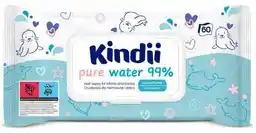 Kindii Chusteczki nawilżane Pure Water 99 procent 60szt