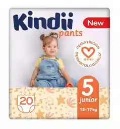 Kindii Junior pieluchomajtki rozmiar 5 (12-17kg) 20szt.