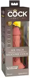 King Cock Elite 6 - zaciskane, realistyczne dildo (15 cm) - naturalne