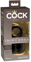 King Cock Elite Crown Jewels - Zacisk wahadłowy, owijka na penisa (czarny)