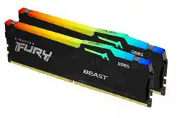 Kingston FURY Beast DDR5 RGB 32 GB 2x16 GB 5600 MT/s DDR5 CL36 DIMM Zestaw 2 pamięci do gier stacjonarnych - KF556C36BBEAK2-32