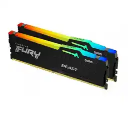 Kingston Fury Beast RGB DDR5 64GB 2 x 32GB 5600 CL40 Czarny Pamięć RAM KF556C40BBAK2-64