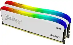 Kingston Fury Beast RGB Special Edition 16GB 2 x 8GB 3200 CL16 Biały Pamięć RAM KF432C16BWAK2/16