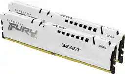 Kingston FURY Beast White 32GB 6400MT/s DDR5 CL32 DIMM zestaw 2 pamięć do gier stacjonarnych - KF564C32BWK2-32