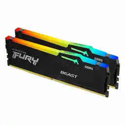 Kingston Pamięć FURY Beast Black RGB 64GB 2x32GB DDR5 6000 CL36 EXPO KF560C36BBEAK2-64