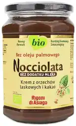 Krem Z Orzechów Laskowych I Kakao Bez Dodatku Mleka Bezglutenowy Bio 650g - Rigoni Di Asiago (Nocciolata)