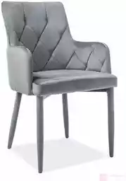 Krzesło RICARDO Velvet Signal Szary