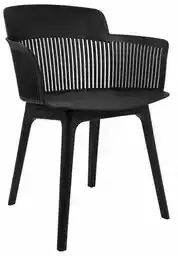 Krzesło z podłokietnikami TORRE czarne KH010100236 King Home