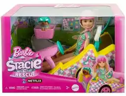 Lalka Barbie Stacie Gokart Pojazd filmowy HRM08