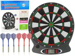 Leantoys Elektroniczna Tarcza Z Rzutkami Dart 43X38Cm