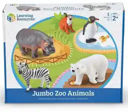 Learning Resources Duże Figurki. Zwierzęta w Zoo. Zestaw 5 Szt.