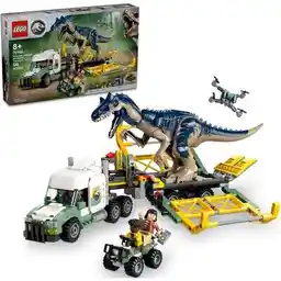 LEGO 76966 Jurassic World Dinomisje: ciężarówka do transportu allozaura