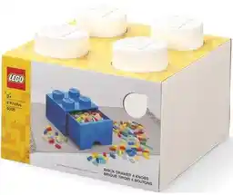 LEGO Pojemnik na z szufladką Brick 4 Biały 40051735