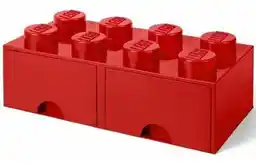 LEGO Pojemnik na z szufladkami Brick 8 Czerwony 40061730