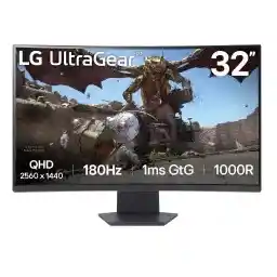 LG UltraGear 32GS60QC-B. 31,5 2K VA 180Hz 1ms Zakrzywiony Gamingowy Monitor LED