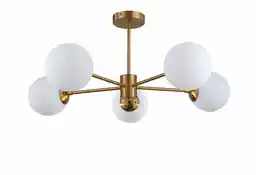 Light Prestige Lampa wisząca Roma 5 złota