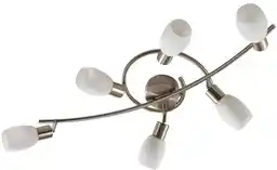 Lindby Arda Lampa Sufitowa Whie/Nickel 9621269