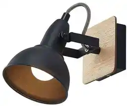 Lindby Aylis Lampa Ścienna Black/Wood 9626216