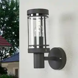 Lindby Djori Zewnętrzna Lampa Ścienna Dark Grey 9977028