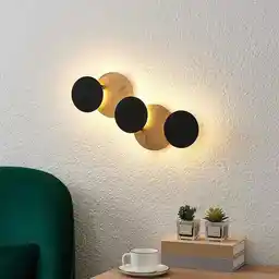 Lindby Grazyna 5 LED Lampa Ścienna Black/Gold 9624615